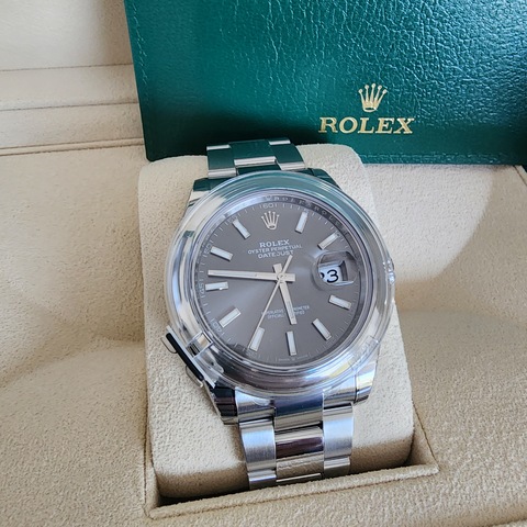Rolex Datejust 41 Stainless Oystersteel Grey Dial