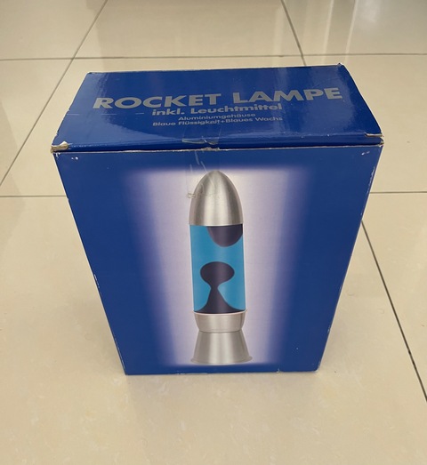 Vintage Retro Rocket Lava Lamp