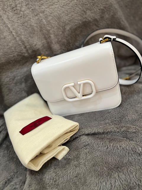 Valentino cross body and shoulder bag /white