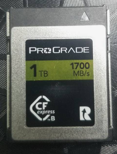 1 TB ProGrade memory card for camera