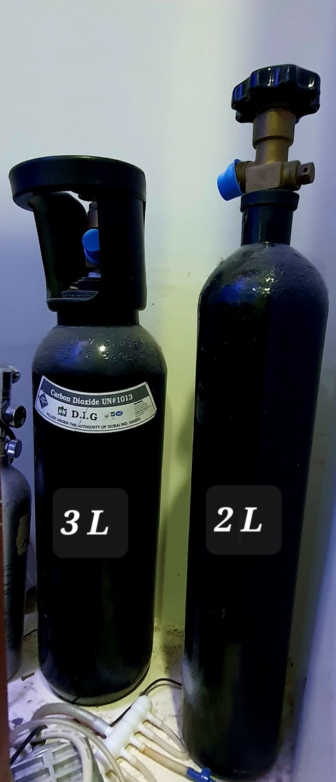 CO2 cylinder 2 L  3 L for planted aquarium