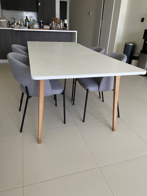 Dining Table (Expandable)  Chairs