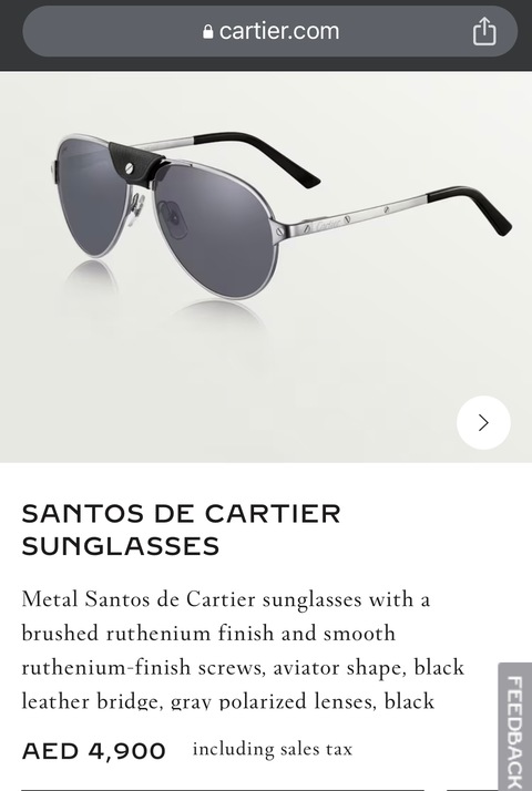 CARTIER Sunglasses men