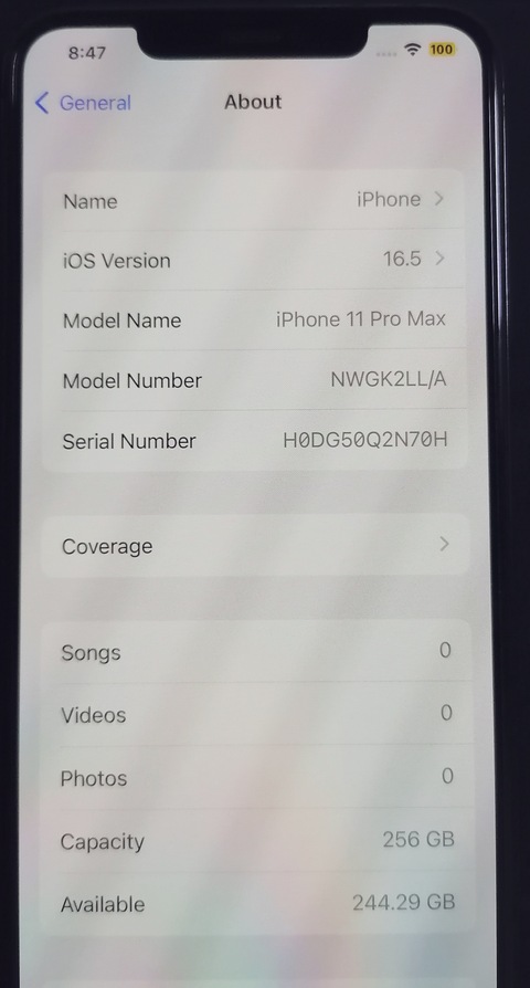 IPhone 11 pro Max 256gb