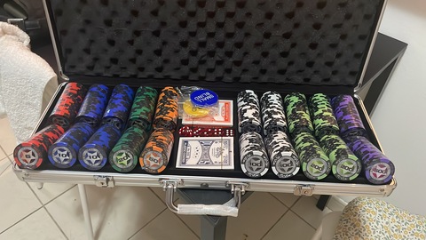 500pcs poker chips