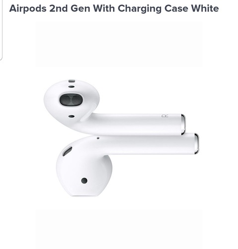 Airpods 2nd Gen with white case