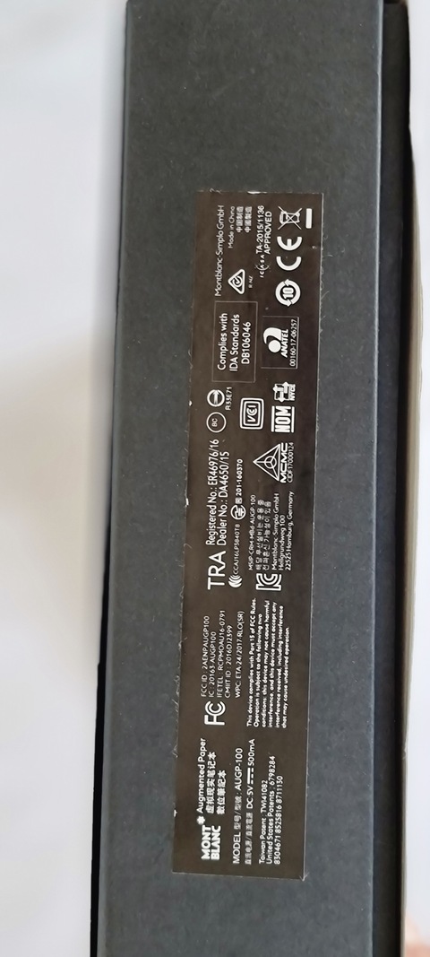 Montblanc Set (SmartPad) Augmented Paper Black