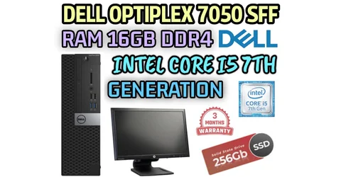 DELL Optiplex 7040 Desktop Computer PC, Intel Quad-Core i5, 1TB HDD, 32GB DDR3 RAM, Windows 10 Pro, DVD, WIFI, 22in Monitor, USB Keyboard and Mouse
