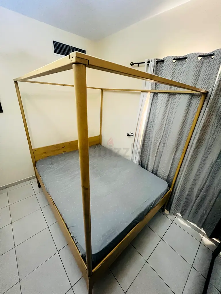 IKEA queen bed ( solid wood )