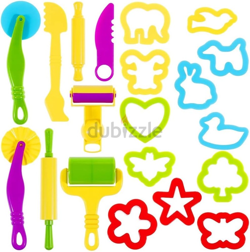 Dough Tools Kit, 20Pcs Clay Dough Tools Play Dough Rollers Cutters