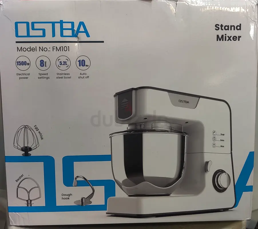 OSTBA Stand Mixer 8 Speed TiltHead Food Mixer 1000W Electri