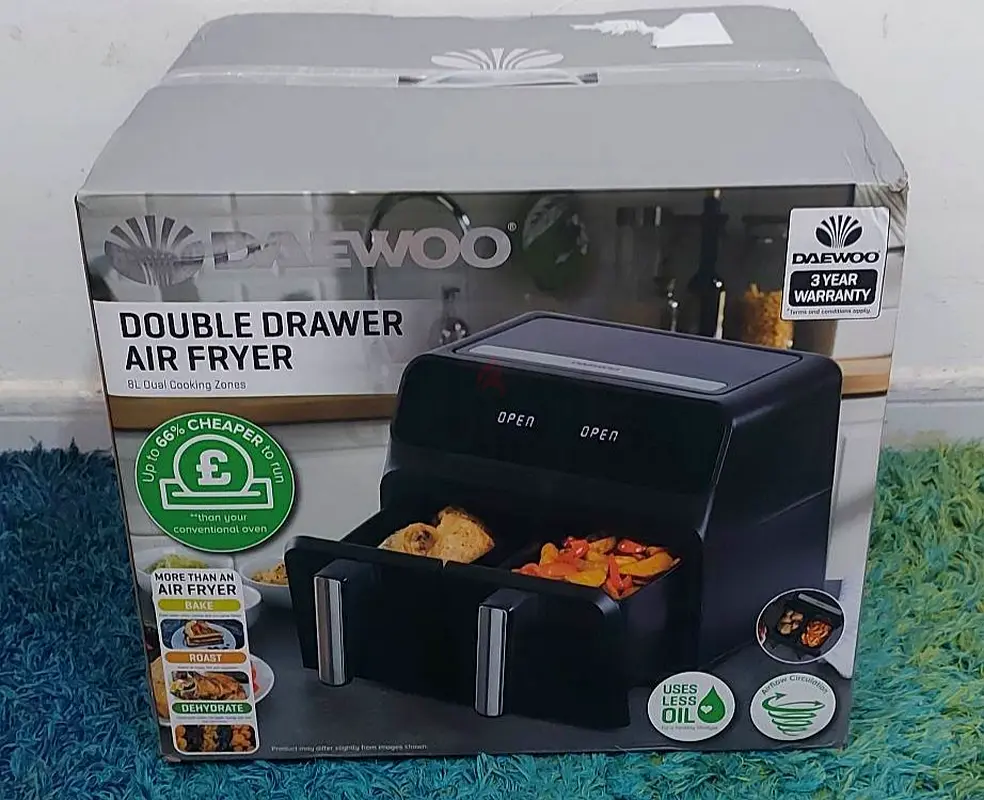 Double basket air fryer brandnew