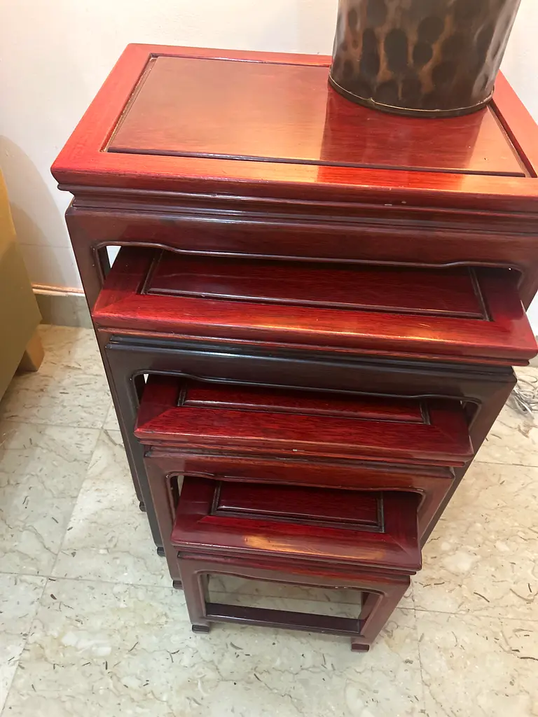 Vintage wooden side tables