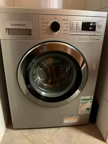 DAEWOO DWD H1213 9KG SILVER washing machine For Sale FREE DELIVERY+WARRANTY