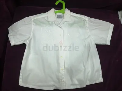 A practical white shirt that sizes large