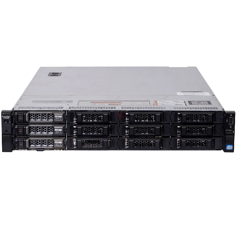 خادم ديل R720XD بسعة 40 كور، معالج إنتل زيون المزدوج E5-2660 V2، ذاكرة وصول عشوائي 64 جيجابايت DDR3 ECC، قرص صلب 8 تيرابايت SAS (12 باية)63255000669954111
