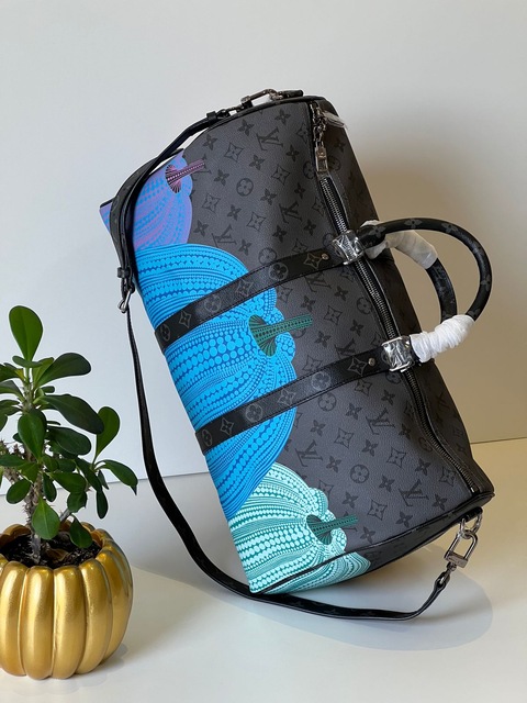 Louis Vuitton LV x YK Keepall Bag 45 Pumpkin Print
