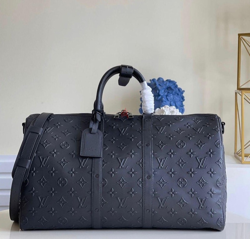 Keepall 25 Bandouliere LV x YK Monogram Eclipse Reverse Pumpkin