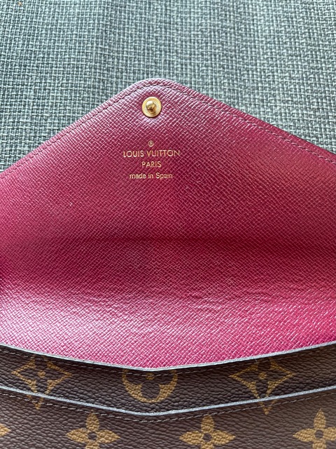 Hot Stamped Louis Vuitton Emilie wallet