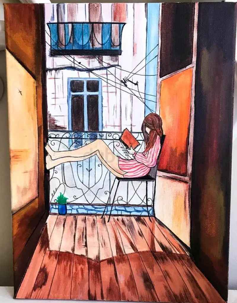 Cheap paintings for sale for your desk!