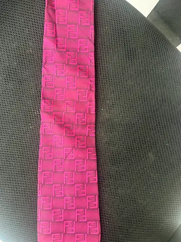 Fendi pink necktie