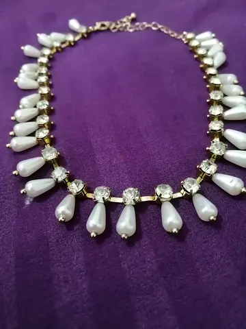 crystal pearl necklace