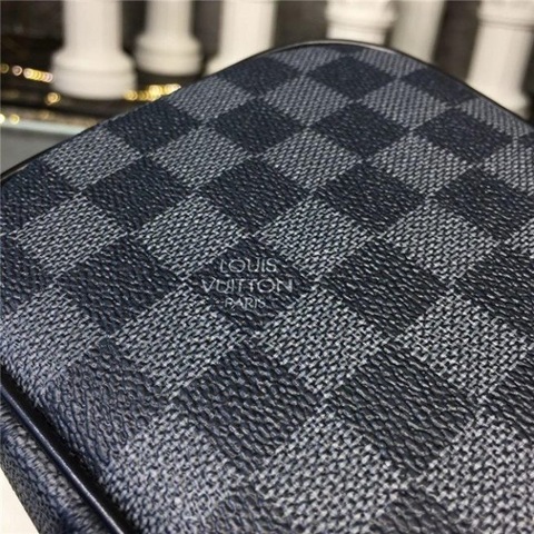 Toilet Pouch PM - Luxury Damier Graphite Canvas Grey