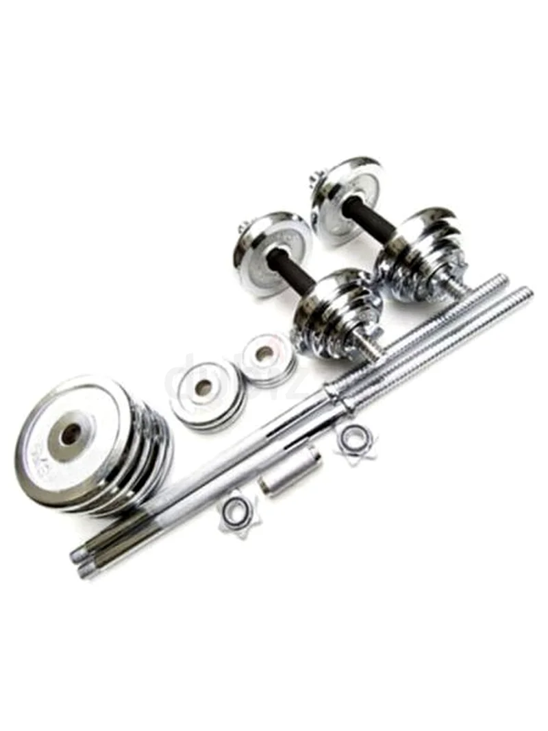 Chrome Dumbbells and Barbell set 50kg63266084574979119