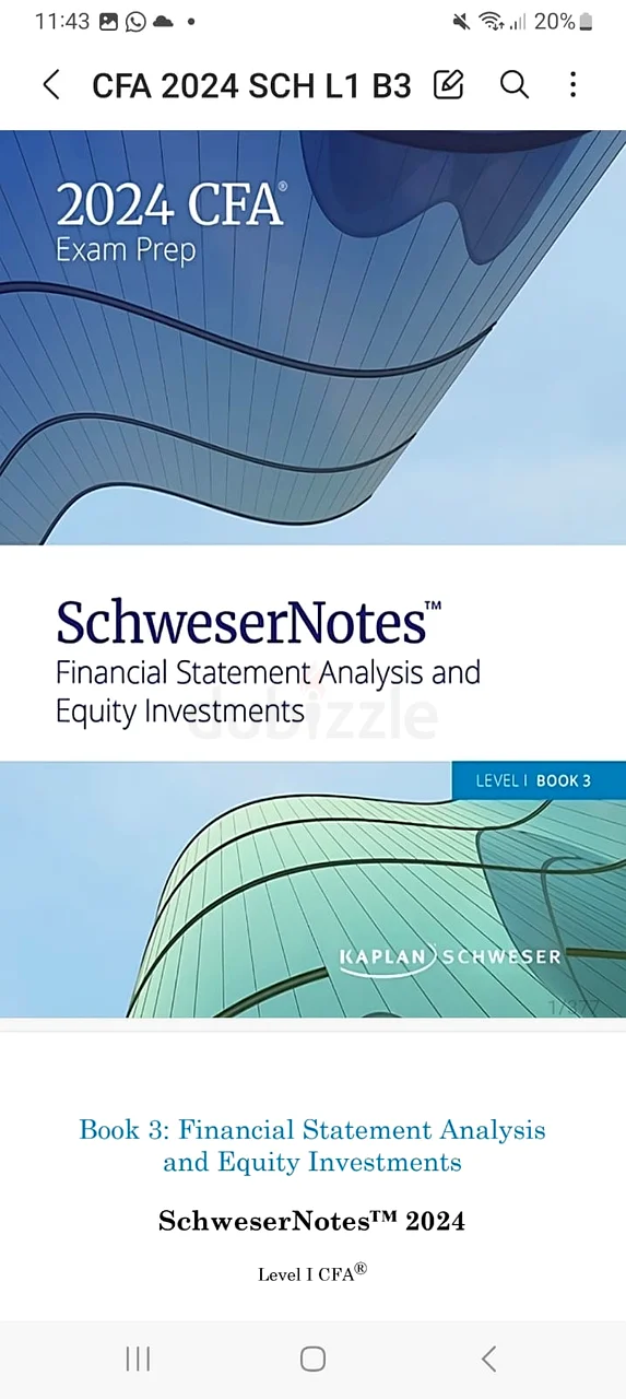 2024 CFA schweser ebooks available now | dubizzle