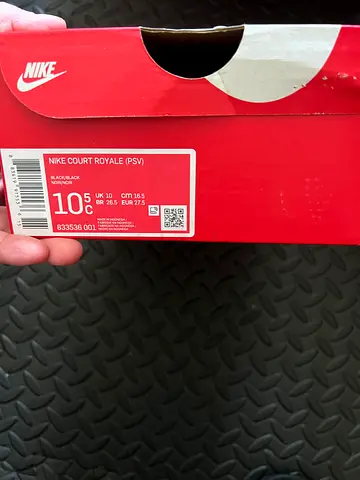 Kids shoes NIKE BLACK SUEDE US10.5C