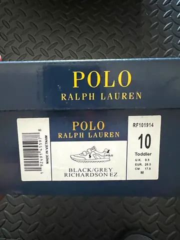 Kids shoes POLO RL BLACK/GREY RICHARDSON