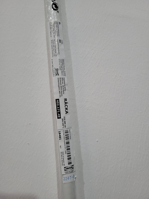 RÄCKA curtain rod, black, 83-152 - IKEA