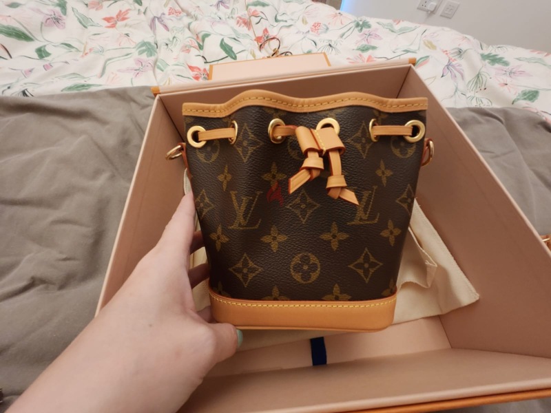 Louis Vuitton Nano Noe bucket bag (2022), Women's Fashion, Bags