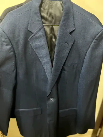 Balmain suit size 54 blazer navy blue