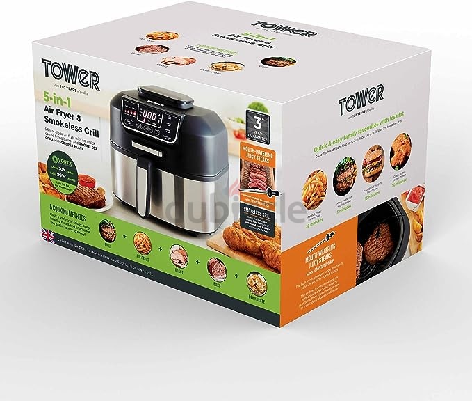 Tower Vortx 9L Vizion Dual Basket Air Fryer 