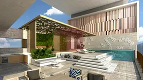 2 Br Sky Court -terrace With Garden+ Private Swimming Pool-ocean View