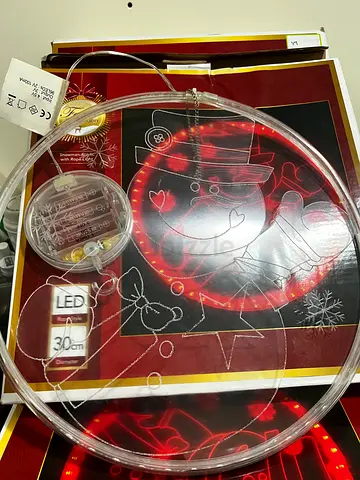 Snowman acrylic light LED