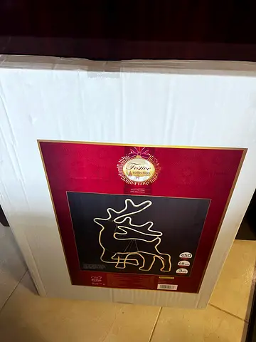 Neon reindeer led decoration