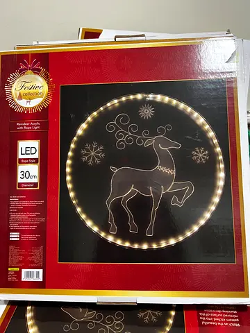 Reindeer acrylic light LED
