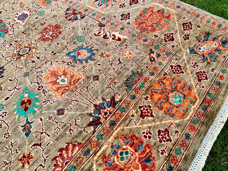 155 × 210 سم | سجادة سلطانية يدوية جديدة فائقة الدقة63185760914947112