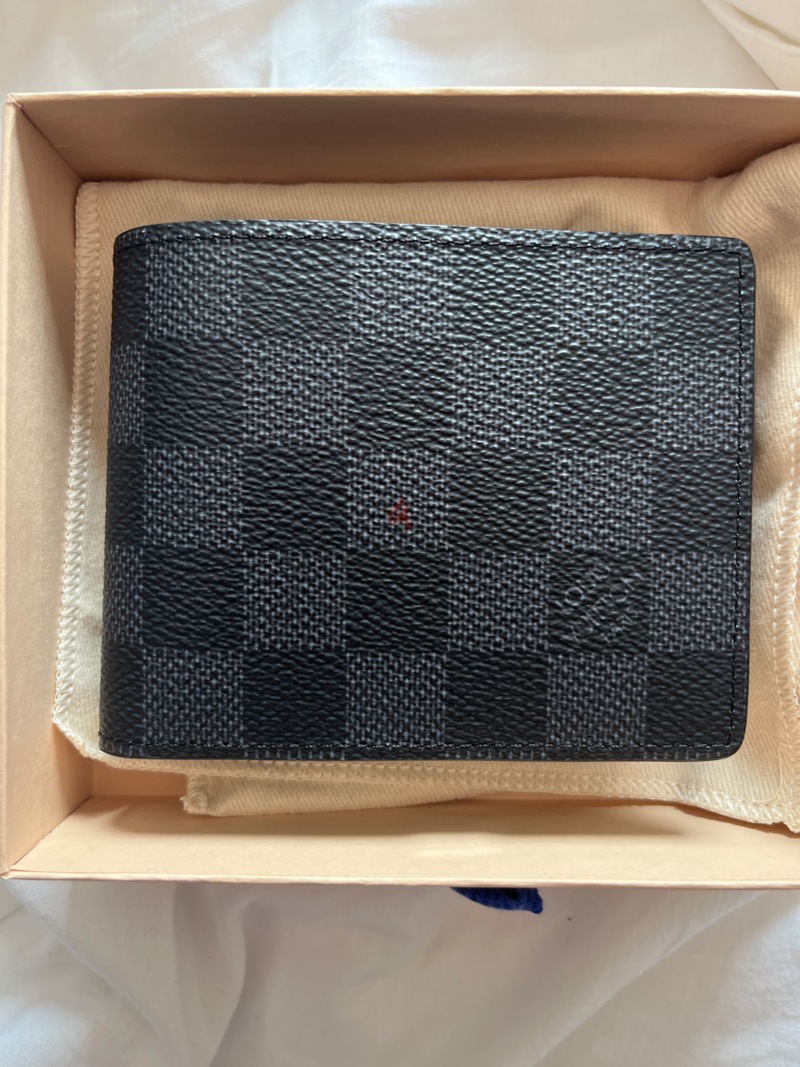 LV LV Unisex Multiple Wallet Damier Graphite Canvas-Grey in 2023