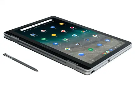 Samsung Plus V2 Core M3 12.2 Multi-Touch Flip Chromebook + Stylus(Pen) + Dual Camer_RAM 4GB_SSD 64GB