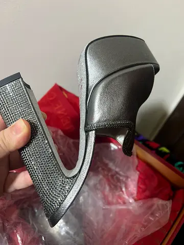 Rene caovilla silver shoes 36 brandnew