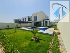 (villa For Sale In Al-zawraa, 4 Master Rooms, Maids Room, Swimming Pool And Garden)