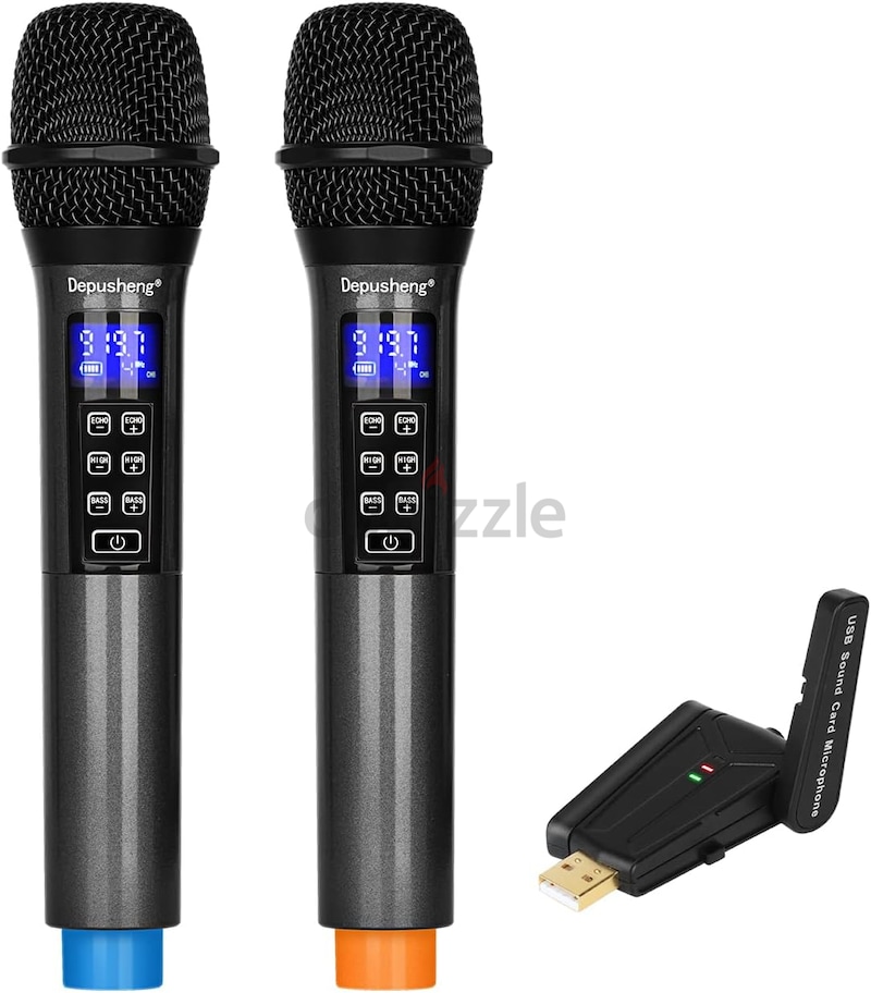 Depusheng W4 USB Wireless Microphone with Echo, Treble, Bass | dubizzle