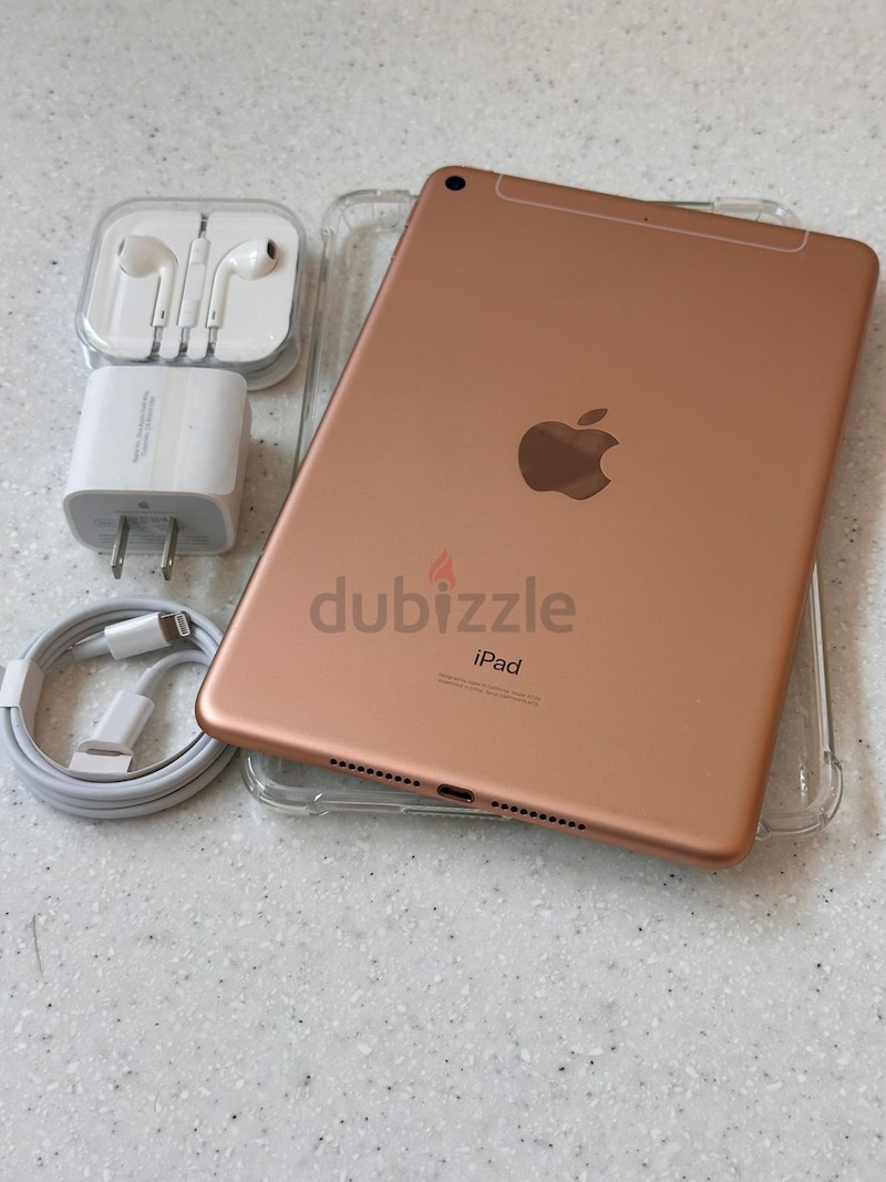 iPad Mini 5,64GB,Wifi Cellular,Rose Gold With Case, | dubizzle