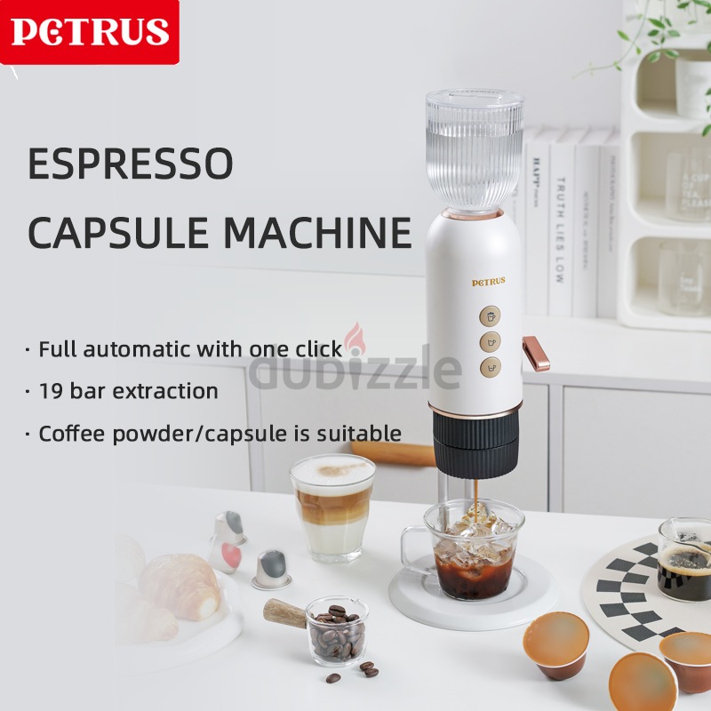 IMONS Mini 4-In-1 Quick Hot Espresso Machine 19 bar Pressure Heating in 3  Sec