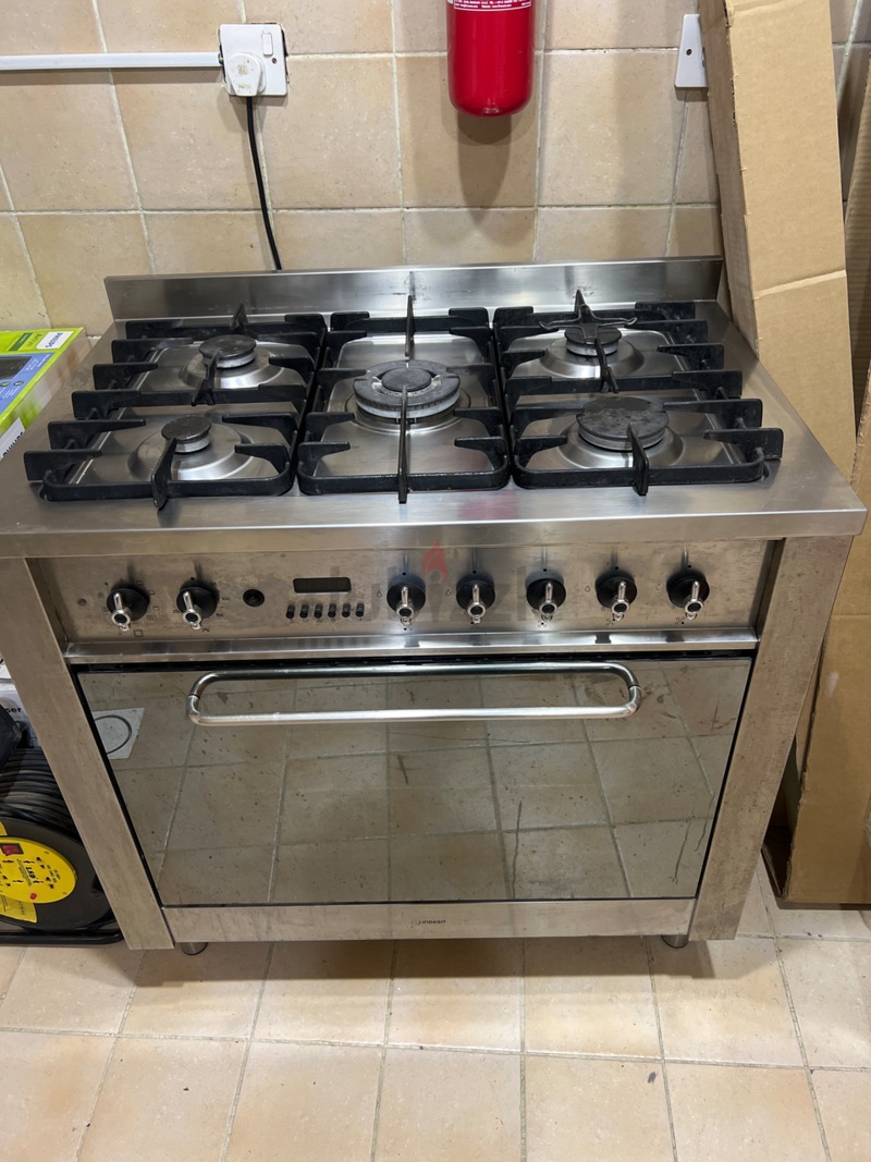 indesit dual fuel cooker 90cm