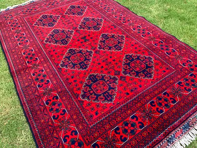 123 x 182 cm | New Handmade Beautiful Turkmen Biljik Fine Carpet
