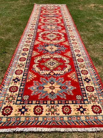 80 x 300 cm | New Handmade Beautiful Kazak Runner Carpet